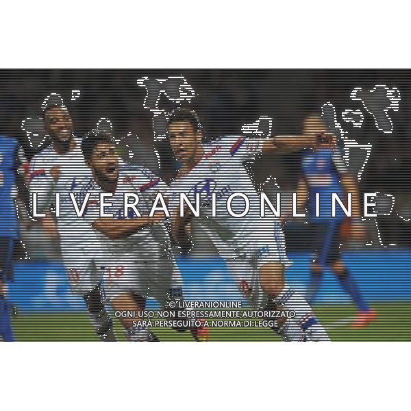 Joie Nabil FEKIR / Corentin TOLISSO - 12.09.2014 - Lyon / Monaco - 5eme journee de Ligue 1 Photo : Jean Paul Thomas / Icon Sport AG ALDO LIVERANI SAS ONLY ITALY