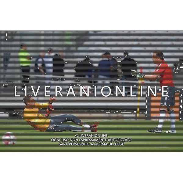 Maarten STEKELENBURG / Andre Amitrano - 12.09.2014 - Lyon / Monaco - 5eme journee de Ligue 1 Photo : Jean Paul Thomas / Icon Sport AG ALDO LIVERANI SAS ONLY ITALY