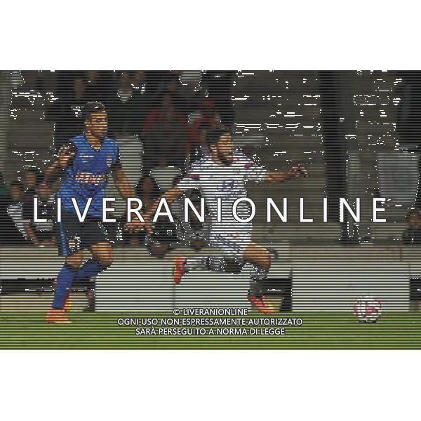 Nabil DIRAR / Nabil FEKIR - 12.09.2014 - Lyon / Monaco - 5eme journee de Ligue 1 Photo : Jean Paul Thomas / Icon Sport AG ALDO LIVERANI SAS ONLY ITALY