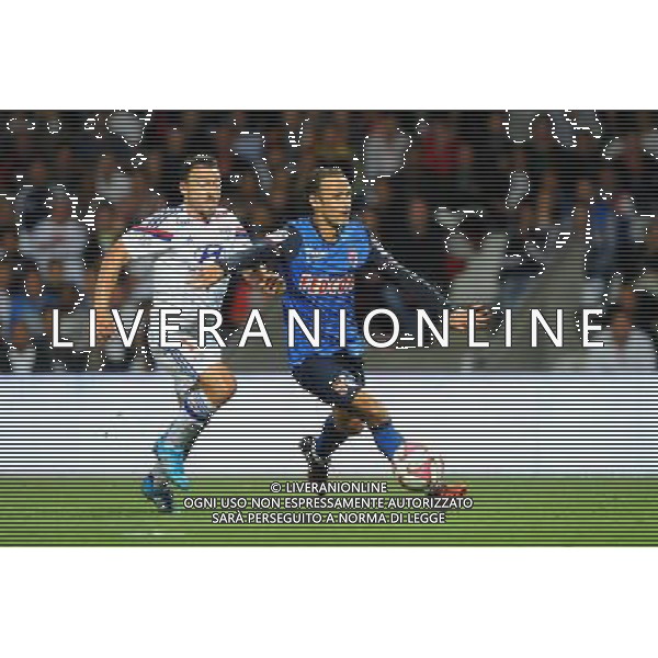 Steed MALBRANQUE / Ricardo CARVALHO - 12.09.2014 - Lyon / Monaco - 5eme journee de Ligue 1 Photo : Jean Paul Thomas / Icon Sport AG ALDO LIVERANI SAS ONLY ITALY