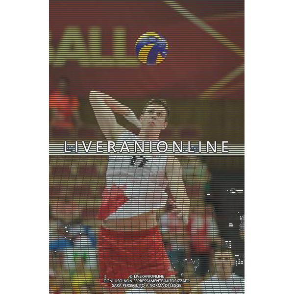 13.09.2014 - Katowice , Spodek , siatkowka , Mistrzostwa Swiata 2014 , grupa F Brazylia (niebieskie) - Kanada (biale) , FIVB Men\'s World Championship , pool F Brazil (blue) - Canada (white) N/Z Graham Vigrass Fot. Karol Bartnik / MPAimages.com / NEWSPIX.PL --- Newspix.pl AG ALDO LIVERANI SAS ONLY ITALY *** Local Caption *** www.newspix.pl mail us: info@newspix.pl call us: 0048 022 23 22 222 --- Polish Picture Agency by Ringier Axel Springer Poland