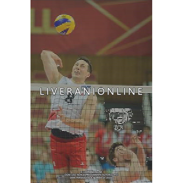 13.09.2014 - Katowice , Spodek , siatkowka , Mistrzostwa Swiata 2014 , grupa F Brazylia (niebieskie) - Kanada (biale) , FIVB Men\'s World Championship , pool F Brazil (blue) - Canada (white) N/Z Adam Simac Fot. Karol Bartnik / MPAimages.com / NEWSPIX.PL --- Newspix.pl AG ALDO LIVERANI SAS ONLY ITALY *** Local Caption *** www.newspix.pl mail us: info@newspix.pl call us: 0048 022 23 22 222 --- Polish Picture Agency by Ringier Axel Springer Poland