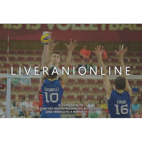 13.09.2014 - Katowice , Spodek , siatkowka , Mistrzostwa Swiata 2014 , grupa F Brazylia (niebieskie) - Kanada (biale) , FIVB Men\'s World Championship , pool F Brazil (blue) - Canada (white) N/Z Gavin Schmitt , Ricardo Lucarelli Santos , Lucas Saatkamp Fot. Karol Bartnik / MPAimages.com / NEWSPIX.PL --- Newspix.pl AG ALDO LIVERANI SAS ONLY ITALY *** Local Caption *** www.newspix.pl mail us: info@newspix.pl call us: 0048 022 23 22 222 --- Polish Picture Agency by Ringier Axel Springer Poland