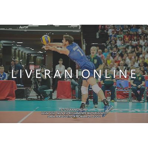 13.09.2014 - Katowice , Spodek , siatkowka , Mistrzostwa Swiata 2014 , grupa F Brazylia (niebieskie) - Kanada (biale) , FIVB Men\'s World Championship , pool F Brazil (blue) - Canada (white) N/Z Bruno Mossa Rezende Fot. Karol Bartnik / MPAimages.com / NEWSPIX.PL --- Newspix.pl AG ALDO LIVERANI SAS ONLY ITALY *** Local Caption *** www.newspix.pl mail us: info@newspix.pl call us: 0048 022 23 22 222 --- Polish Picture Agency by Ringier Axel Springer Poland