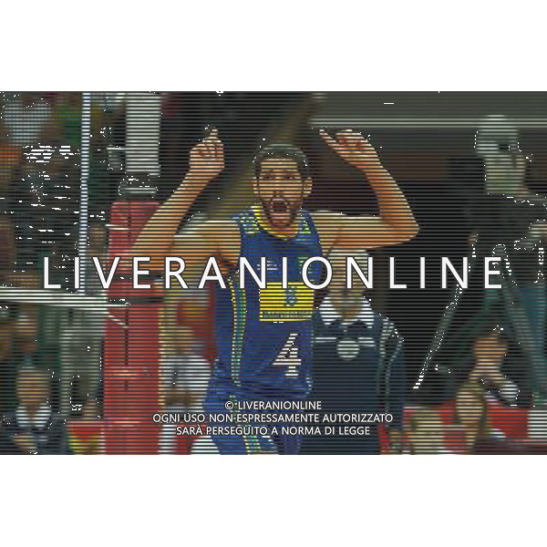 13.09.2014 - Katowice , Spodek , siatkowka , Mistrzostwa Swiata 2014 , grupa F Brazylia (niebieskie) - Kanada (biale) , FIVB Men\'s World Championship , pool F Brazil (blue) - Canada (white) N/Z Wallace De Souza Fot. Karol Bartnik / MPAimages.com / NEWSPIX.PL --- Newspix.pl AG ALDO LIVERANI SAS ONLY ITALY *** Local Caption *** www.newspix.pl mail us: info@newspix.pl call us: 0048 022 23 22 222 --- Polish Picture Agency by Ringier Axel Springer Poland