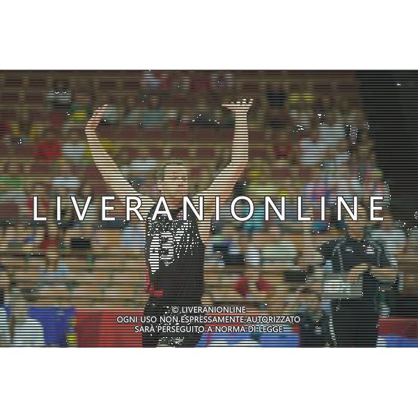 13.09.2014 - Katowice , Spodek , siatkowka , Mistrzostwa Swiata 2014 , grupa F Brazylia (niebieskie) - Kanada (biale) , FIVB Men\'s World Championship , pool F Brazil (blue) - Canada (white) N/Z Daniel Lewis Fot. Karol Bartnik / MPAimages.com / NEWSPIX.PL --- Newspix.pl AG ALDO LIVERANI SAS ONLY ITALY *** Local Caption *** www.newspix.pl mail us: info@newspix.pl call us: 0048 022 23 22 222 --- Polish Picture Agency by Ringier Axel Springer Poland