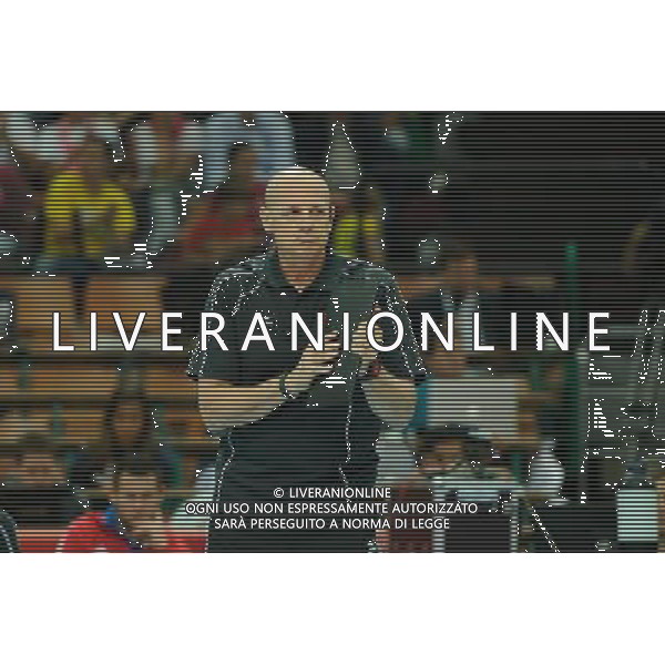 13.09.2014 - Katowice , Spodek , siatkowka , Mistrzostwa Swiata 2014 , grupa F Brazylia (niebieskie) - Kanada (biale) , FIVB Men\'s World Championship , pool F Brazil (blue) - Canada (white) N/Z Glenn Hoag Fot. Karol Bartnik / MPAimages.com / NEWSPIX.PL --- Newspix.pl AG ALDO LIVERANI SAS ONLY ITALY *** Local Caption *** www.newspix.pl mail us: info@newspix.pl call us: 0048 022 23 22 222 --- Polish Picture Agency by Ringier Axel Springer Poland
