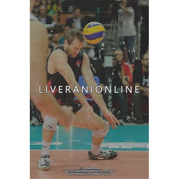 13.09.2014 - Katowice , Spodek , siatkowka , Mistrzostwa Swiata 2014 , grupa F Brazylia (niebieskie) - Kanada (biale) , FIVB Men\'s World Championship , pool F Brazil (blue) - Canada (white) N/Z Daniel Lewis Fot. Karol Bartnik / MPAimages.com / NEWSPIX.PL --- Newspix.pl AG ALDO LIVERANI SAS ONLY ITALY *** Local Caption *** www.newspix.pl mail us: info@newspix.pl call us: 0048 022 23 22 222 --- Polish Picture Agency by Ringier Axel Springer Poland