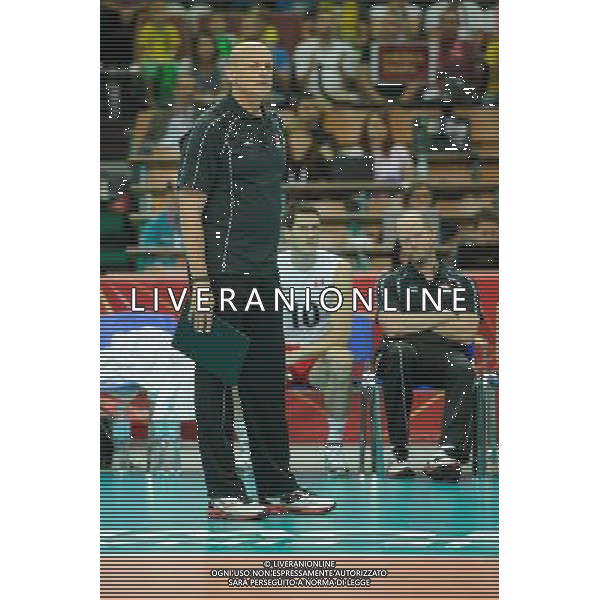13.09.2014 - Katowice , Spodek , siatkowka , Mistrzostwa Swiata 2014 , grupa F Brazylia (niebieskie) - Kanada (biale) , FIVB Men\'s World Championship , pool F Brazil (blue) - Canada (white) N/Z Glenn Hoag Fot. Karol Bartnik / MPAimages.com / NEWSPIX.PL --- Newspix.pl AG ALDO LIVERANI SAS ONLY ITALY *** Local Caption *** www.newspix.pl mail us: info@newspix.pl call us: 0048 022 23 22 222 --- Polish Picture Agency by Ringier Axel Springer Poland