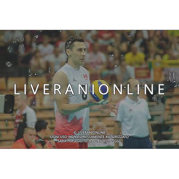 13.09.2014 - Katowice , Spodek , siatkowka , Mistrzostwa Swiata 2014 , grupa F Brazylia (niebieskie) - Kanada (biale) , FIVB Men\'s World Championship , pool F Brazil (blue) - Canada (white) N/Z Adam Simac Fot. Karol Bartnik / MPAimages.com / NEWSPIX.PL --- Newspix.pl AG ALDO LIVERANI SAS ONLY ITALY *** Local Caption *** www.newspix.pl mail us: info@newspix.pl call us: 0048 022 23 22 222 --- Polish Picture Agency by Ringier Axel Springer Poland