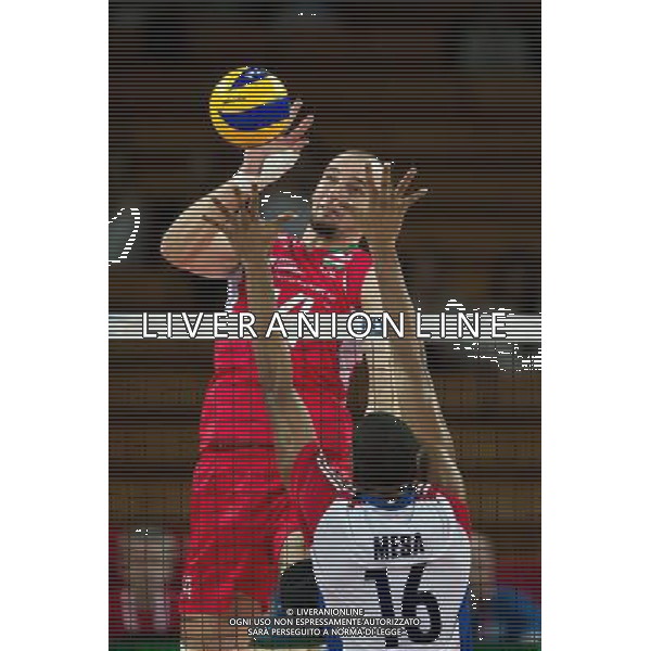 Polska Wroclaw 13 09 2014 Hala Stulecia ul. Wystawowa 1 Druga faza grupy F FIVB Mistrzostwa Swiata w pilce siatkowej mezczyzn Polska 2014 mecz pomiedzy Kuba vs Bulgaria Na zdjeciu: Teodor Todorov bulgaria #14 Isbel Mesa Sandoval cuba #16 Fot: Sebastian Borowski / Newspix.pl Poland Wroclaw 13.09.2014 Century Hall st. Wystawowa 1 Second phase of group F FIVB World Championships in mens volleyball Poland 2014 game between Cuba vs Bulgaria On the picture: Teodor Todorov bulgaria #14 Isbel Mesa Sandoval cuba #16 Photo: Sebastian Borowski / Newspix.pl --- Newspix.pl AG ALDO LIVERANI SAS ONLY ITALY *** Local Caption *** www.newspix.pl mail us: info@newspix.pl call us: 0048 022 23 22 222 --- Polish Picture Agency by Ringier Axel Springer Poland