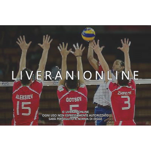 Polska Wroclaw 13 09 2014 Hala Stulecia ul. Wystawowa 1 Druga faza grupy F FIVB Mistrzostwa Swiata w pilce siatkowej mezczyzn Polska 2014 mecz pomiedzy Kuba vs Bulgaria Na zdjeciu: Todor Aleksiev bulgaria #15 Svetoslav Gotsev bulgaria #5 Javier Ernesto Jimenez Scull cuba #4 Andrey Zhekov bulgaria #3 Fot: Sebastian Borowski / Newspix.pl Poland Wroclaw 13.09.2014 Century Hall st. Wystawowa 1 Second phase of group F FIVB World Championships in mens volleyball Poland 2014 game between Cuba vs Bulgaria On the picture: Todor Aleksiev bulgaria #15 Svetoslav Gotsev bulgaria #5 Javier Ernesto Jimenez Scull cuba #4 Andrey Zhekov bulgaria #3 Photo: Sebastian Borowski / Newspix.pl --- Newspix.pl AG ALDO LIVERANI SAS ONLY ITALY *** Local Caption *** www.newspix.pl mail us: info@newspix.pl call us: 0048 022 23 22 222 --- Polish Picture Agency by Ringier Axel Springer Poland