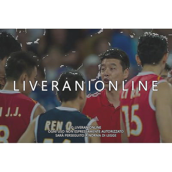Polska Wroclaw 13 09 2014 Hala Stulecia ul. Wystawowa 1 Druga faza grupy F FIVB Mistrzostwa Swiata w pilce siatkowej mezczyzn Polska 2014 mecz pomiedzy Finlandia vs Chiny Na zdjeciu: Xie Guochen china trener head coach Fot: Sebastian Borowski / Newspix.pl Poland Wroclaw 13.09.2014 Century Hall st. Wystawowa 1 Second phase of group F FIVB World Championships in mens volleyball Poland 2014 game between Finland vs China On the picture: Xie Guochen china trener head coach Photo: Sebastian Borowski / Newspix.pl --- Newspix.pl AG ALDO LIVERANI SAS ONLY ITALY *** Local Caption *** www.newspix.pl mail us: info@newspix.pl call us: 0048 022 23 22 222 --- Polish Picture Agency by Ringier Axel Springer Poland