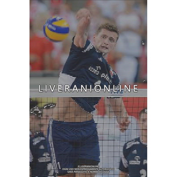 13.09.2014 - Lodz , Atlas Arena , siatkowka , Mistrzostwa Swiata 2014 , grupa E Polska (granatowe) - Iran (czerwone) , FIVB Men\'s World Championship , pool E Poland (navy) - Iran (red) N/Z Piotr Nowakowski Fot. Mariusz Palczynski / MPAimages.com / NEWSPIX.PL --- Newspix.pl AG ALDO LIVERANI SAS ONLY ITALY *** Local Caption *** www.newspix.pl mail us: info@newspix.pl call us: 0048 022 23 22 222 --- Polish Picture Agency by Ringier Axel Springer Poland