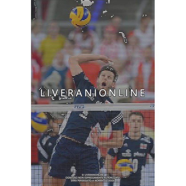 13.09.2014 - Lodz , Atlas Arena , siatkowka , Mistrzostwa Swiata 2014 , grupa E Polska (granatowe) - Iran (czerwone) , FIVB Men\'s World Championship , pool E Poland (navy) - Iran (red) N/Z Michal Winiarski Fot. Mariusz Palczynski / MPAimages.com / NEWSPIX.PL --- Newspix.pl AG ALDO LIVERANI SAS ONLY ITALY *** Local Caption *** www.newspix.pl mail us: info@newspix.pl call us: 0048 022 23 22 222 --- Polish Picture Agency by Ringier Axel Springer Poland