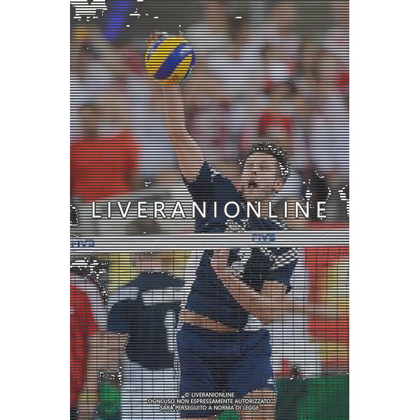 13.09.2014 - Lodz , Atlas Arena , siatkowka , Mistrzostwa Swiata 2014 , grupa E Polska (granatowe) - Iran (czerwone) , FIVB Men\'s World Championship , pool E Poland (navy) - Iran (red) N/Z Michal Winiarski Fot. Mariusz Palczynski / MPAimages.com / NEWSPIX.PL --- Newspix.pl AG ALDO LIVERANI SAS ONLY ITALY *** Local Caption *** www.newspix.pl mail us: info@newspix.pl call us: 0048 022 23 22 222 --- Polish Picture Agency by Ringier Axel Springer Poland