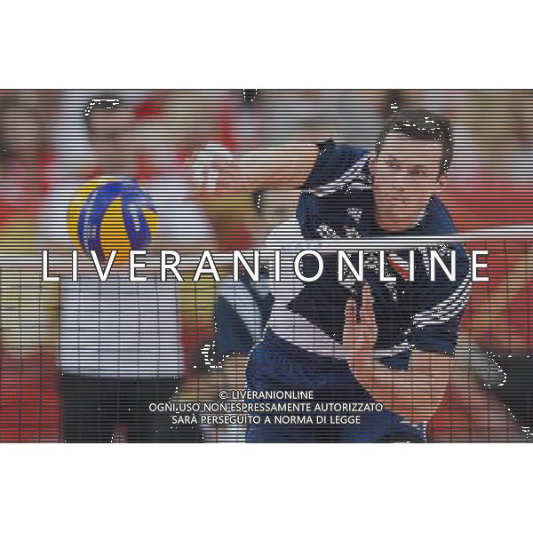 13.09.2014 - Lodz , Atlas Arena , siatkowka , Mistrzostwa Swiata 2014 , grupa E Polska (granatowe) - Iran (czerwone) , FIVB Men\'s World Championship , pool E Poland (navy) - Iran (red) N/Z Dawid Konarski Fot. Mariusz Palczynski / MPAimages.com / NEWSPIX.PL --- Newspix.pl AG ALDO LIVERANI SAS ONLY ITALY *** Local Caption *** www.newspix.pl mail us: info@newspix.pl call us: 0048 022 23 22 222 --- Polish Picture Agency by Ringier Axel Springer Poland