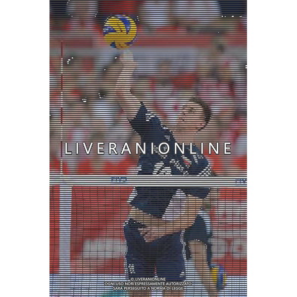 13.09.2014 - Lodz , Atlas Arena , siatkowka , Mistrzostwa Swiata 2014 , grupa E Polska (granatowe) - Iran (czerwone) , FIVB Men\'s World Championship , pool E Poland (navy) - Iran (red) N/Z Mariusz Wlazly Fot. Mariusz Palczynski / MPAimages.com / NEWSPIX.PL --- Newspix.pl AG ALDO LIVERANI SAS ONLY ITALY *** Local Caption *** www.newspix.pl mail us: info@newspix.pl call us: 0048 022 23 22 222 --- Polish Picture Agency by Ringier Axel Springer Poland