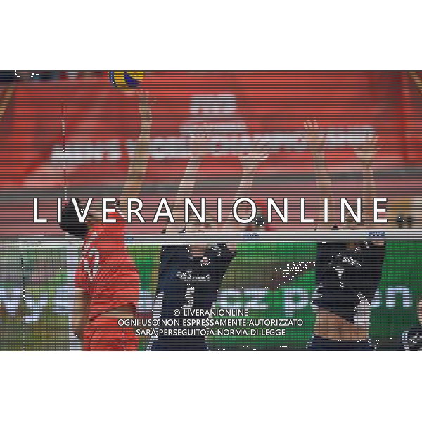 13.09.2014 - Lodz , Atlas Arena , siatkowka , Mistrzostwa Swiata 2014 , grupa E Polska (granatowe) - Iran (czerwone) , FIVB Men\'s World Championship , pool E Poland (navy) - Iran (red) N/Z Mojtaba Mirzajanpour , Pawel Zagumny , Karol Klos Fot. Mariusz Palczynski / MPAimages.com / NEWSPIX.PL --- Newspix.pl AG ALDO LIVERANI SAS ONLY ITALY *** Local Caption *** www.newspix.pl mail us: info@newspix.pl call us: 0048 022 23 22 222 --- Polish Picture Agency by Ringier Axel Springer Poland