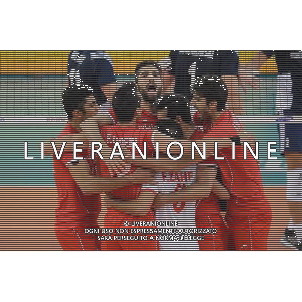 13.09.2014 - Lodz , Atlas Arena , siatkowka , Mistrzostwa Swiata 2014 , grupa E Polska (granatowe) - Iran (czerwone) , FIVB Men\'s World Championship , pool E Poland (navy) - Iran (red) N/Z Reprezentacja Iranu Fot. Mariusz Palczynski / MPAimages.com / NEWSPIX.PL --- Newspix.pl AG ALDO LIVERANI SAS ONLY ITALY *** Local Caption *** www.newspix.pl mail us: info@newspix.pl call us: 0048 022 23 22 222 --- Polish Picture Agency by Ringier Axel Springer Poland
