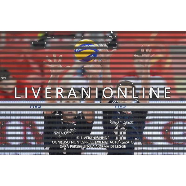 13.09.2014 - Lodz , Atlas Arena , siatkowka , Mistrzostwa Swiata 2014 , grupa E Polska (granatowe) - Iran (czerwone) , FIVB Men\'s World Championship , pool E Poland (navy) - Iran (red) N/Z Piotr Nowakowski , Mariusz Wlazly Fot. Mariusz Palczynski / MPAimages.com / NEWSPIX.PL --- Newspix.pl AG ALDO LIVERANI SAS ONLY ITALY *** Local Caption *** www.newspix.pl mail us: info@newspix.pl call us: 0048 022 23 22 222 --- Polish Picture Agency by Ringier Axel Springer Poland