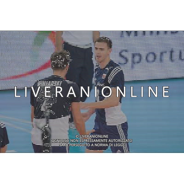 13.09.2014 - Lodz , Atlas Arena , siatkowka , Mistrzostwa Swiata 2014 , grupa E Polska (granatowe) - Iran (czerwone) , FIVB Men\'s World Championship , pool E Poland (navy) - Iran (red) N/Z Michal Winiarski , Mariusz Wlazly Fot. Mariusz Palczynski / MPAimages.com / NEWSPIX.PL --- Newspix.pl AG ALDO LIVERANI SAS ONLY ITALY *** Local Caption *** www.newspix.pl mail us: info@newspix.pl call us: 0048 022 23 22 222 --- Polish Picture Agency by Ringier Axel Springer Poland