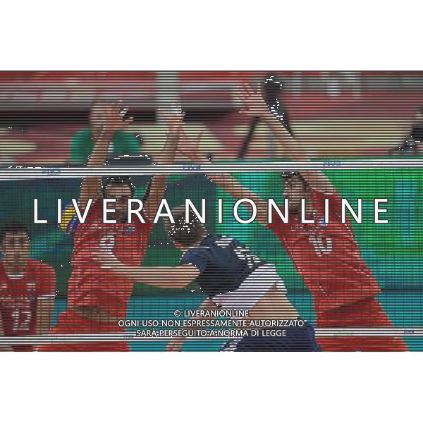 13.09.2014 - Lodz , Atlas Arena , siatkowka , Mistrzostwa Swiata 2014 , grupa E Polska (granatowe) - Iran (czerwone) , FIVB Men\'s World Championship , pool E Poland (navy) - Iran (red) N/Z Adel Gholami , Michal Kubiak , Amir Ghafour Fot. Mariusz Palczynski / MPAimages.com / NEWSPIX.PL --- Newspix.pl AG ALDO LIVERANI SAS ONLY ITALY *** Local Caption *** www.newspix.pl mail us: info@newspix.pl call us: 0048 022 23 22 222 --- Polish Picture Agency by Ringier Axel Springer Poland