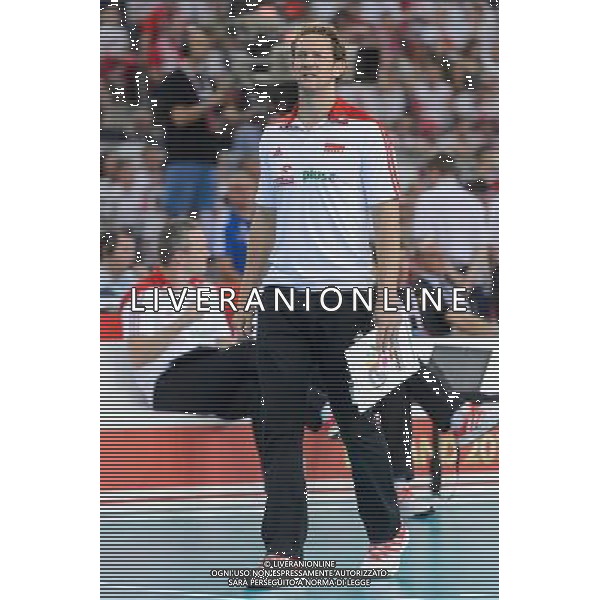 13.09.2014 - Lodz , Atlas Arena , siatkowka , Mistrzostwa Swiata 2014 , grupa E Polska (granatowe) - Iran (czerwone) , FIVB Men\'s World Championship , pool E Poland (navy) - Iran (red) N/Z Stephane Antiga Fot. Mariusz Palczynski / MPAimages.com / NEWSPIX.PL --- Newspix.pl AG ALDO LIVERANI SAS ONLY ITALY *** Local Caption *** www.newspix.pl mail us: info@newspix.pl call us: 0048 022 23 22 222 --- Polish Picture Agency by Ringier Axel Springer Poland