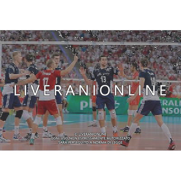 13.09.2014 - Lodz , Atlas Arena , siatkowka , Mistrzostwa Swiata 2014 , grupa E Polska (granatowe) - Iran (czerwone) , FIVB Men\'s World Championship , pool E Poland (navy) - Iran (red) N/Z Pawel Zagumny , Michal Winiarski , Pawel Zagumny , Piotr Nowakowski , Michal Kubiak , Mariusz Wlazly Fot. Mariusz Palczynski / MPAimages.com / NEWSPIX.PL --- Newspix.pl AG ALDO LIVERANI SAS ONLY ITALY *** Local Caption *** www.newspix.pl mail us: info@newspix.pl call us: 0048 022 23 22 222 --- Polish Picture Agency by Ringier Axel Springer Poland