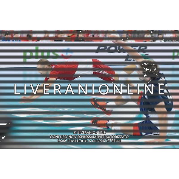 13.09.2014 - Lodz , Atlas Arena , siatkowka , Mistrzostwa Swiata 2014 , grupa E Polska (granatowe) - Iran (czerwone) , FIVB Men\'s World Championship , pool E Poland (navy) - Iran (red) N/Z Pawel Zatorski Fot. Mariusz Palczynski / MPAimages.com / NEWSPIX.PL --- Newspix.pl AG ALDO LIVERANI SAS ONLY ITALY *** Local Caption *** www.newspix.pl mail us: info@newspix.pl call us: 0048 022 23 22 222 --- Polish Picture Agency by Ringier Axel Springer Poland