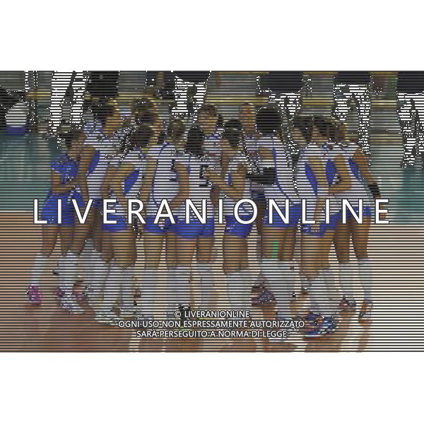 Roma - 13/09/2014 - PalaTiziano - Amichevole Volley femminile - Italia vs Turchia - nella foto: La squadra italiana / Ph. Fabrizio Corradetti - Ag. Aldo Liverani Sas