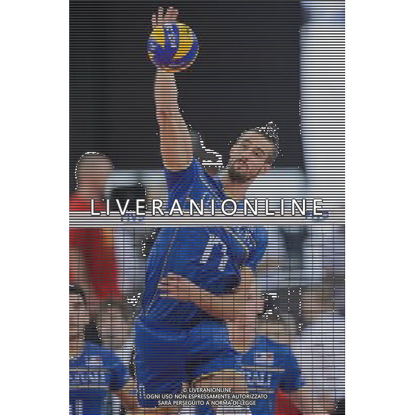 13.09.2014 - Lodz , Atlas Arena , siatkowka , Mistrzostwa Swiata 2014 , grupa E Serbia (biale) - Francja (granatowe) , FIVB Men\'s World Championship , pool E Serbia (white) - France (navy) N/Z Franck Lafitte Fot. Mariusz Palczynski / MPAimages.com / NEWSPIX.PL --- Newspix.pl AG ALDO LIVERANI SAS ONLY ITALY *** Local Caption *** www.newspix.pl mail us: info@newspix.pl call us: 0048 022 23 22 222 --- Polish Picture Agency by Ringier Axel Springer Poland