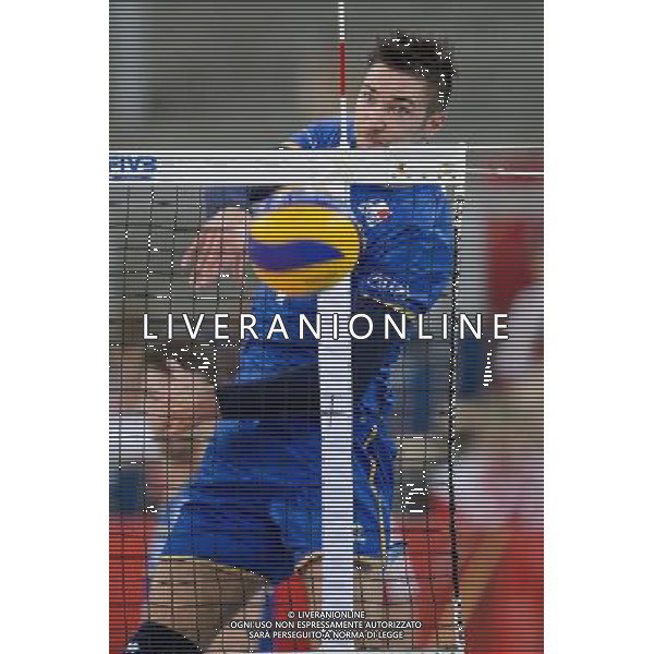 13.09.2014 - Lodz , Atlas Arena , siatkowka , Mistrzostwa Swiata 2014 , grupa E Serbia (biale) - Francja (granatowe) , FIVB Men\'s World Championship , pool E Serbia (white) - France (navy) N/Z Kevin Tillie Fot. Mariusz Palczynski / MPAimages.com / NEWSPIX.PL --- Newspix.pl AG ALDO LIVERANI SAS ONLY ITALY *** Local Caption *** www.newspix.pl mail us: info@newspix.pl call us: 0048 022 23 22 222 --- Polish Picture Agency by Ringier Axel Springer Poland