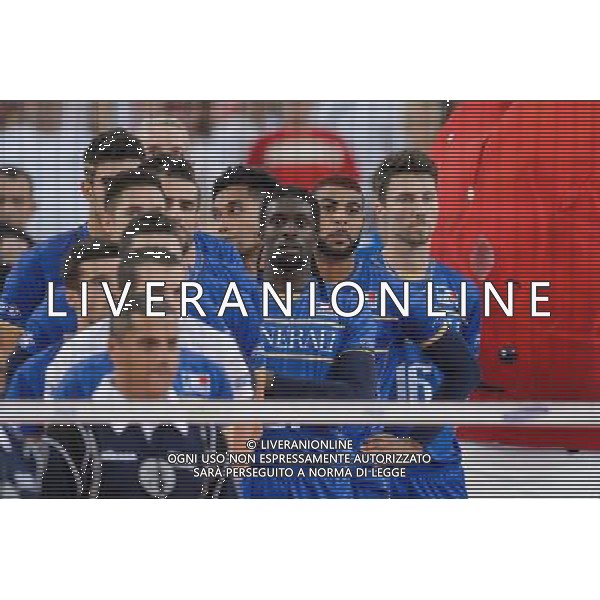 13.09.2014 - Lodz , Atlas Arena , siatkowka , Mistrzostwa Swiata 2014 , grupa E Serbia (biale) - Francja (granatowe) , FIVB Men\'s World Championship , pool E Serbia (white) - France (navy) N/Z Reprezentacja Francji Fot. Mariusz Palczynski / MPAimages.com / NEWSPIX.PL --- Newspix.pl AG ALDO LIVERANI SAS ONLY ITALY *** Local Caption *** www.newspix.pl mail us: info@newspix.pl call us: 0048 022 23 22 222 --- Polish Picture Agency by Ringier Axel Springer Poland