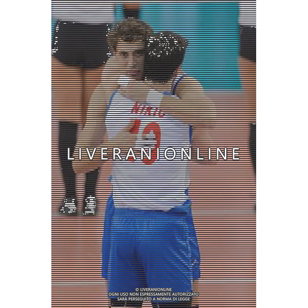 13.09.2014 - Lodz , Atlas Arena , siatkowka , Mistrzostwa Swiata 2014 , grupa E Serbia (biale) - Francja (granatowe) , FIVB Men\'s World Championship , pool E Serbia (white) - France (navy) N/Z Aleksandar Atanasijevic , Milos Nikic Fot. Mariusz Palczynski / MPAimages.com / NEWSPIX.PL --- Newspix.pl AG ALDO LIVERANI SAS ONLY ITALY *** Local Caption *** www.newspix.pl mail us: info@newspix.pl call us: 0048 022 23 22 222 --- Polish Picture Agency by Ringier Axel Springer Poland