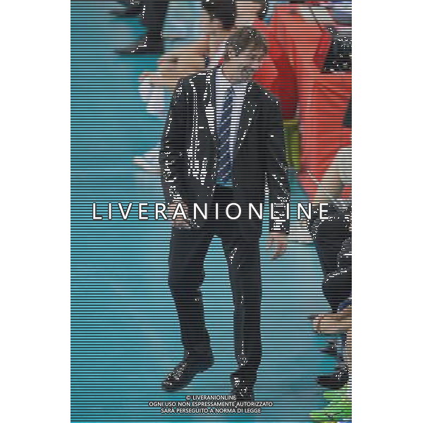 13.09.2014 - Lodz , Atlas Arena , siatkowka , Mistrzostwa Swiata 2014 , grupa E Serbia (biale) - Francja (granatowe) , FIVB Men\'s World Championship , pool E Serbia (white) - France (navy) N/Z Laurent Tillie Fot. Mariusz Palczynski / MPAimages.com / NEWSPIX.PL --- Newspix.pl AG ALDO LIVERANI SAS ONLY ITALY *** Local Caption *** www.newspix.pl mail us: info@newspix.pl call us: 0048 022 23 22 222 --- Polish Picture Agency by Ringier Axel Springer Poland