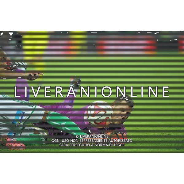 Remy VERCOUTRE - 13.09.2014 - Soint Etienne / Caen - 5eme journee de Ligue 1 Photo : Jean Paul Thomas / Icon Sport AG ALDO LIVERANI SAS ONLY ITALY