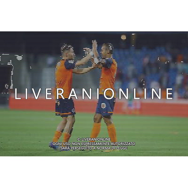 joie Anthony MOUNIER / Vitorino HILTON - 13.09.2014 - Montpellier / Lorient - 5eme journee de Ligue 1 Photo : Nicolas Guyonnet / Icon Sport ag aldo liverani sas only italy