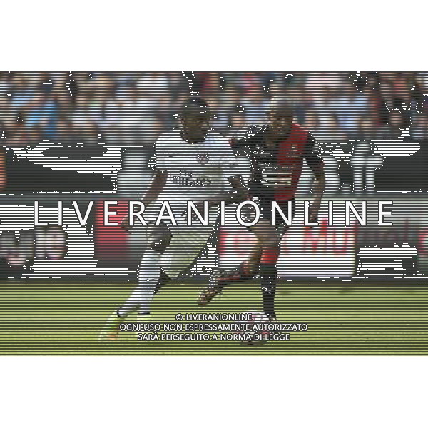 Blaise MATUIDI / Gelson FERNANDES - 13.09.2014 - Rennes / Paris Saint Germain - 5eme journee de Ligue 1 Photo : Fred Porcu / Icon Sport AG ALDO LIVERANI SAS ONLY ITALY
