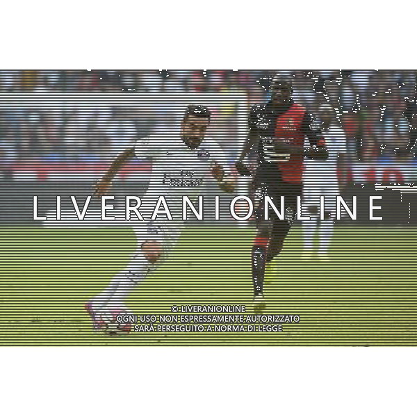 Ezequiel LAVEZZI / Abdoulaye DOUCOURE - 13.09.2014 - Rennes / Paris Saint Germain - 5eme journee de Ligue 1 Photo : Fred Porcu / Icon Sport AG ALDO LIVERANI SAS ONLY ITALY