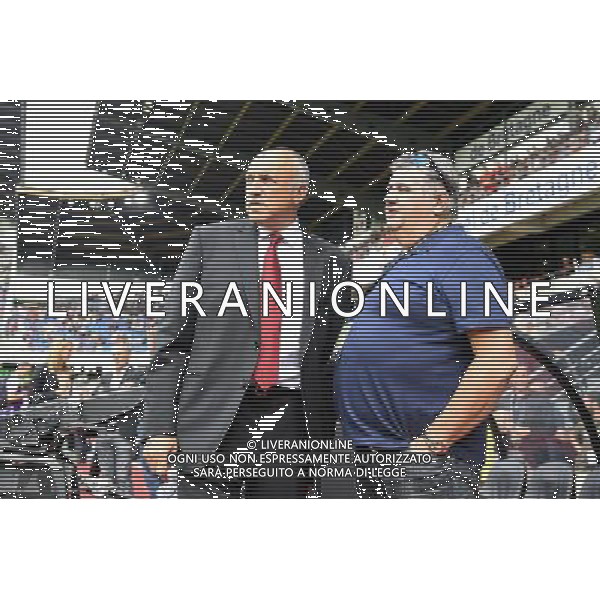 Rene RUELLO / Pierre MENES - 13.09.2014 - Rennes / Paris Saint Germain - 5eme journee de Ligue 1 Photo : Fred Porcu / Icon Sport AG ALDO LIVERANI SAS ONLY ITALY