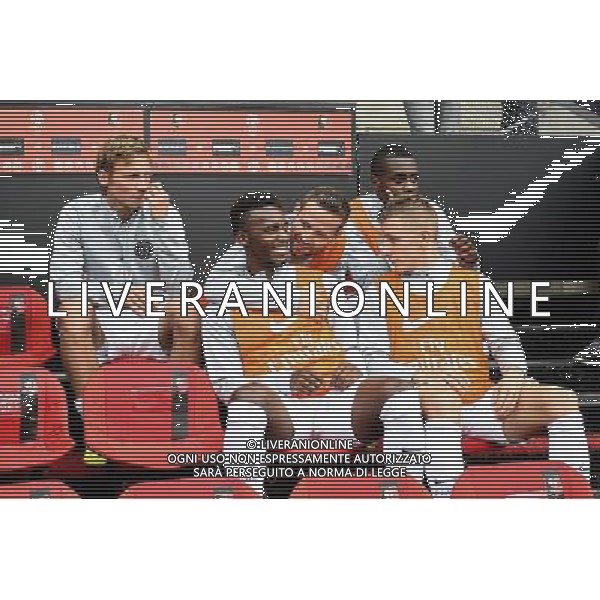 Remplacants Paris Saint Germain - Clement CHANTOME / Jean Christophe BAHEBECK / Yohan CABAYE / Blaise MATUIDI / Lucas DIGNE - 13.09.2014 - Rennes / Paris Saint Germain - 5eme journee de Ligue 1 Photo : Fred Porcu / Icon Sport AG ALDO LIVERANI SAS ONLY ITALY