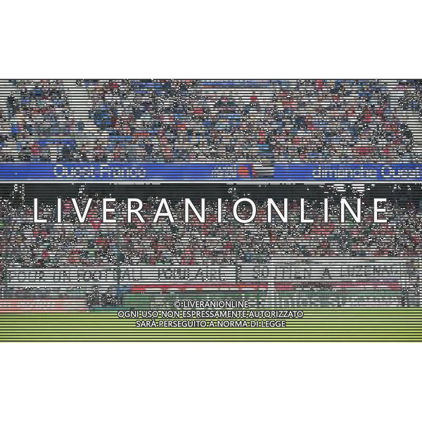 Banderole Supporters Rennes - Soutien a Luzenac - 13.09.2014 - Rennes / Paris Saint Germain - 5eme journee de Ligue 1 Photo : Fred Porcu / Icon Sport AG ALDO LIVERANI SAS ONLY ITALY