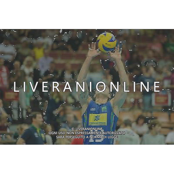 14.09.2014 - Katowice , Spodek , siatkowka , Mistrzostwa Swiata 2014 , grupa F Brazylia (zolte) - Rosja (czerwone) , FIVB Men\'s World Championship , pool F Brazil (yellow) - Russia (red) N/Z Mario Da Silva Pedreira Junior Fot. Karol Bartnik / MPAimages.com / NEWSPIX.PL --- Newspix.pl AG ALDO LIVERANI SAS ONLY ITALY *** Local Caption *** www.newspix.pl mail us: info@newspix.pl call us: 0048 022 23 22 222 --- Polish Picture Agency by Ringier Axel Springer Poland