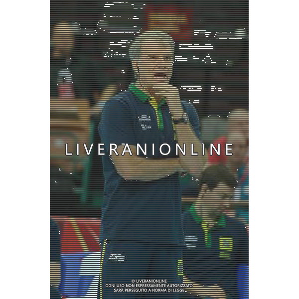 14.09.2014 - Katowice , Spodek , siatkowka , Mistrzostwa Swiata 2014 , grupa F Brazylia (zolte) - Rosja (czerwone) , FIVB Men\'s World Championship , pool F Brazil (yellow) - Russia (red) N/Z Bernardo Rezende Fot. Karol Bartnik / MPAimages.com / NEWSPIX.PL --- Newspix.pl AG ALDO LIVERANI SAS ONLY ITALY *** Local Caption *** www.newspix.pl mail us: info@newspix.pl call us: 0048 022 23 22 222 --- Polish Picture Agency by Ringier Axel Springer Poland