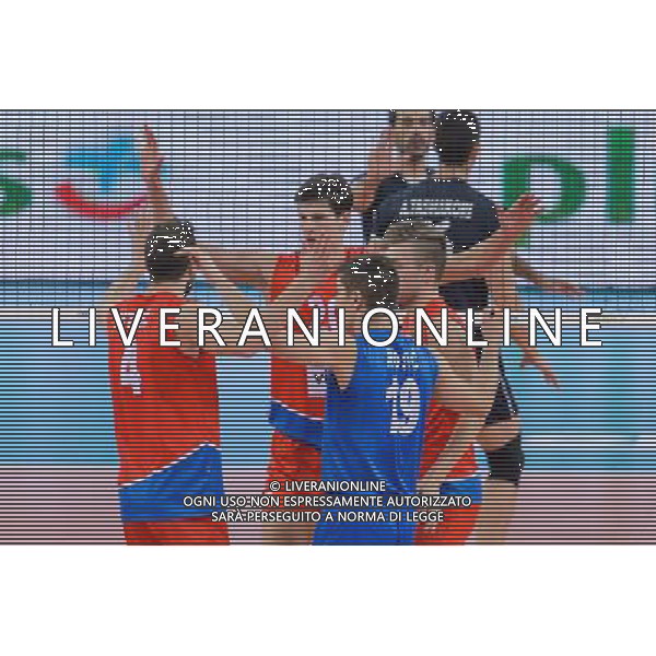14.09.2014 - Lodz , Atlas Arena , siatkowka , Mistrzostwa Swiata 2014 , grupa E Serbia (czerwone) - Iran (czarne) , FIVB Men\'s World Championship , pool E Serbia (red) - Iran (black) N/Z Reprezentacja Serbii Fot. Mariusz Palczynski / MPAimages.com / NEWSPIX.PL --- Newspix.pl AG ALDO LIVERANI SAS ONLY ITALY *** Local Caption *** www.newspix.pl mail us: info@newspix.pl call us: 0048 022 23 22 222 --- Polish Picture Agency by Ringier Axel Springer Poland