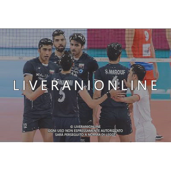 14.09.2014 - Lodz , Atlas Arena , siatkowka , Mistrzostwa Swiata 2014 , grupa E Serbia (czerwone) - Iran (czarne) , FIVB Men\'s World Championship , pool E Serbia (red) - Iran (black) N/Z Reprezentacja Iranu Fot. Mariusz Palczynski / MPAimages.com / NEWSPIX.PL --- Newspix.pl AG ALDO LIVERANI SAS ONLY ITALY *** Local Caption *** www.newspix.pl mail us: info@newspix.pl call us: 0048 022 23 22 222 --- Polish Picture Agency by Ringier Axel Springer Poland