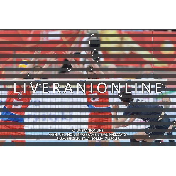 14.09.2014 - Lodz , Atlas Arena , siatkowka , Mistrzostwa Swiata 2014 , grupa E Serbia (czerwone) - Iran (czarne) , FIVB Men\'s World Championship , pool E Serbia (red) - Iran (black) N/Z Marko Podrascanin , Uros Kovacevic Fot. Mariusz Palczynski / MPAimages.com / NEWSPIX.PL --- Newspix.pl AG ALDO LIVERANI SAS ONLY ITALY *** Local Caption *** www.newspix.pl mail us: info@newspix.pl call us: 0048 022 23 22 222 --- Polish Picture Agency by Ringier Axel Springer Poland