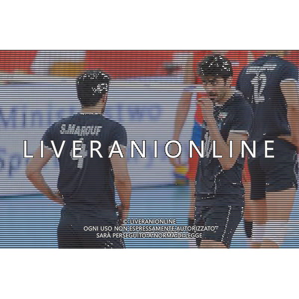 14.09.2014 - Lodz , Atlas Arena , siatkowka , Mistrzostwa Swiata 2014 , grupa E Serbia (czerwone) - Iran (czarne) , FIVB Men\'s World Championship , pool E Serbia (red) - Iran (black) N/Z Mir Saeid Marouflakrani , Amir Ghafour Fot. Mariusz Palczynski / MPAimages.com / NEWSPIX.PL --- Newspix.pl AG ALDO LIVERANI SAS ONLY ITALY *** Local Caption *** www.newspix.pl mail us: info@newspix.pl call us: 0048 022 23 22 222 --- Polish Picture Agency by Ringier Axel Springer Poland