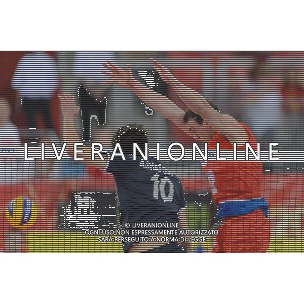 14.09.2014 - Lodz , Atlas Arena , siatkowka , Mistrzostwa Swiata 2014 , grupa E Serbia (czerwone) - Iran (czarne) , FIVB Men\'s World Championship , pool E Serbia (red) - Iran (black) N/Z Amir Ghafour Fot. Mariusz Palczynski / MPAimages.com / NEWSPIX.PL --- Newspix.pl AG ALDO LIVERANI SAS ONLY ITALY *** Local Caption *** www.newspix.pl mail us: info@newspix.pl call us: 0048 022 23 22 222 --- Polish Picture Agency by Ringier Axel Springer Poland